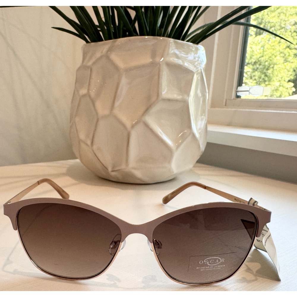 Oscar by Oscar de la Renta Women Rose Gold Cat Eye Sunglasses Mod 3108 730